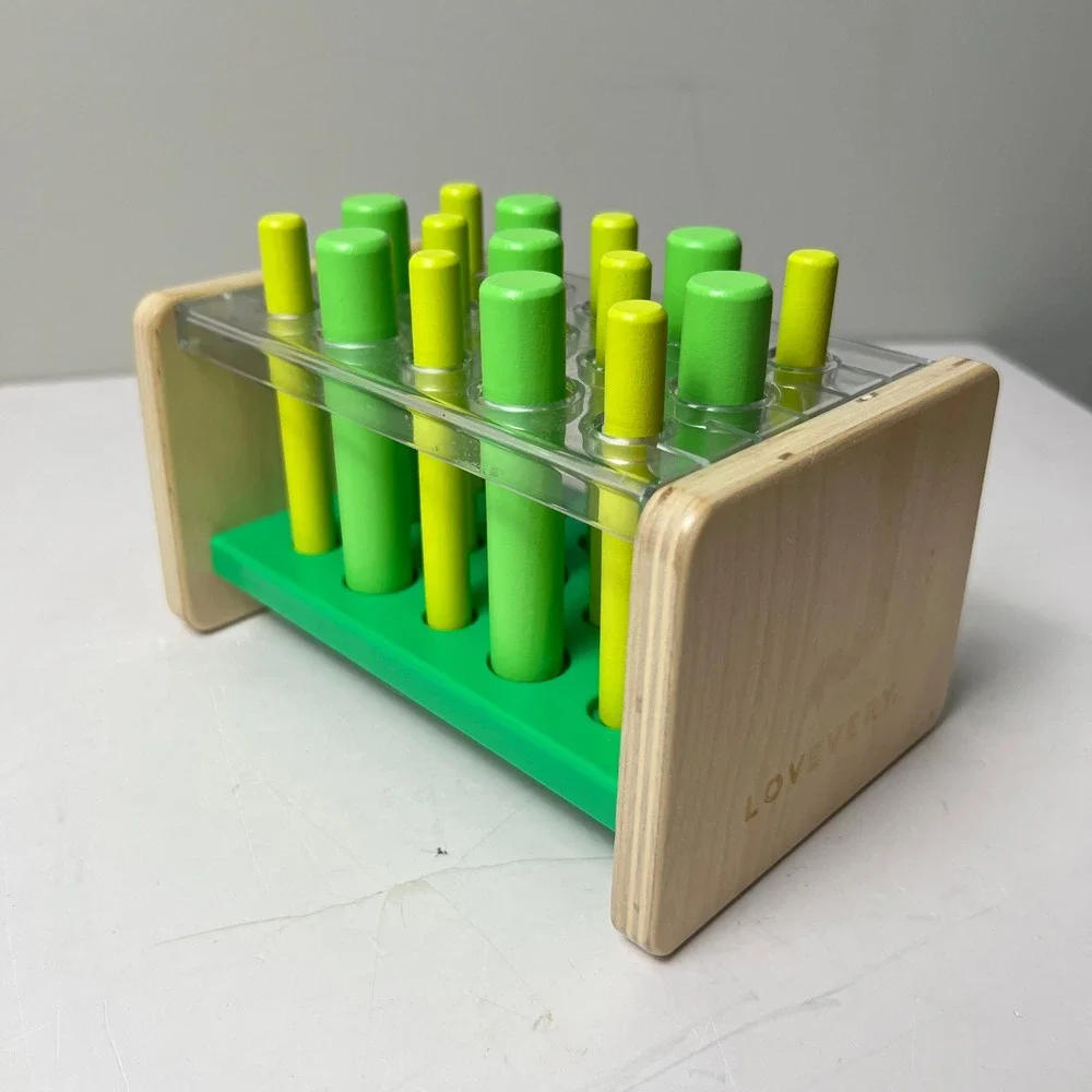 Lovevery Peg Board Toy Unisex OS Green Wooden Montessori Learning Development